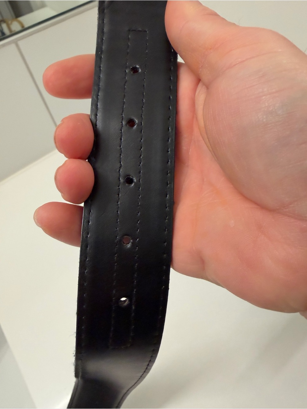 Christian Dior Oblique Canvas Belt Blue Monogram CD Gold Buckle - Picture 10 of 11